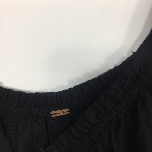 Free People Sweet Sunday Midi Dress Endless Summer Buttondown Black - Picture 10 of 16